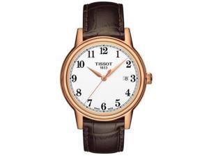 Tissot Carson White Dial Brown Leather Mens Watch T0854103601200 Tissot Carson White Dial Brown Leather Mens Watch T0854103601200