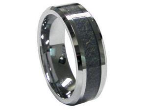 Mabella Fashion 8mm Men's Tungsten Carbide Carbon Fiber Inlay Wedding Band Ring Mabella Fashion 8mm Men's Tungsten Carbide Carbon Fiber Inlay Wedding Band Ring
