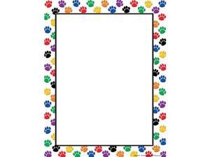 Teacher Created Resources Colorful Paw Prints Designed Computer Paper - 50 Sheets Teacher Created Resources Colorful Paw Prints Designed Computer Paper - 50 Sheets