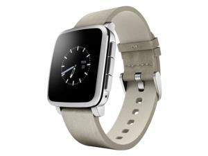 Pebble Time Steel Smartwatch for Apple/Android Devices - Silver Pebble Time Steel Smartwatch for Apple/Android Devices - Silver