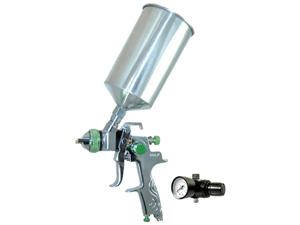 New 2.5mm HVLP Gravity Feed SPRAY GUN w/ REGULATOR Auto Paint Primer Metal Flake New 2.5mm HVLP Gravity Feed SPRAY GUN w/ REGULATOR Auto Paint Primer Metal Flake