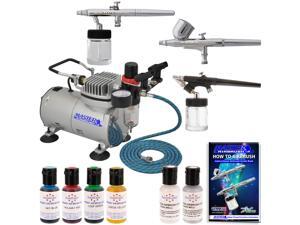 3 AIRBRUSH CAKE DECORATING SYSTEM KIT Air Compressor Americolor Food Color Set 3 AIRBRUSH CAKE DECORATING SYSTEM KIT Air Compressor Americolor Food Color Set