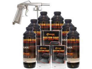 Bed Liner CUSTOM COAT BLACK 6-L Urethane Spray-On Truck Kit w/ FREE Spray Gun Bed Liner CUSTOM COAT BLACK 6-L Urethane Spray-On Truck Kit w/ FREE Spray Gun