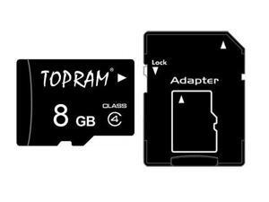 TOPRAM 8GB 8G microSD microSDHC micro SD Class 4 C4 Memory Card TOPRAM 8GB 8G microSD microSDHC micro SD Class 4 C4 Memory Card
