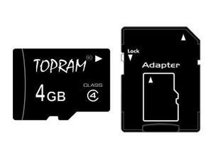 TOPRAM 4GB 4G microSD microSDHC micro SD Class 4 C4 Memory Card (bulk package) TOPRAM 4GB 4G microSD microSDHC micro SD Class 4 C4 Memory Card (bulk package)