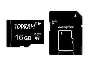 TOPRAM 16GB 16G microSD microSDHC micro SD Card Class 6 TOPRAM 16GB 16G microSD microSDHC micro SD Card Class 6