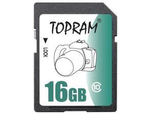 TOPRAM 16GB SD 16GB SDHC Card Class 10 Extreme Speed for Camera & Camcorder TOPRAM 16GB SD 16GB SDHC Card Class 10 Extreme Speed for Camera & Camcorder