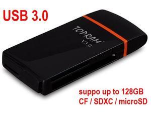TOPRAM RV35 - USB 3.0 CF CompactFlash SD SDHC SDXC microSD microSDHC microSDXC micro TF Card Reader support Samsung Kingston SanDisk Memory card up to 128GB TOPRAM RV35 - USB 3.0 CF CompactFlash SD SDHC SDXC microSD microSDHC microSDXC micro TF Card Reader support Samsung Kingston SanDisk Memory card up to 128GB