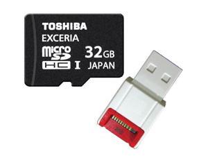 Toshiba UHS-I 32GB microSD 32GB microSDHC micro SD 32G SDHC UHS Card Class 10 with USB 2.0 Reader Toshiba UHS-I 32GB microSD 32GB microSDHC micro SD 32G SDHC UHS Card Class 10 with USB 2.0 Reader
