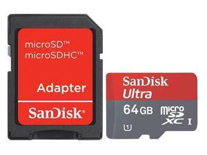SanDisk 64GB microSDXC 64G microSD microSDHC micro SD SDHC SDXC Card Mobile Ultra Class 10 UHS-I 30Mb/s in OEM bulk package with USB 2.0 R10w Card Reader and a Red Adapter SanDisk 64GB microSDXC 64G microSD microSDHC micro SD SDHC SDXC Card Mobile Ultra Class 10 UHS-I 30Mb/s in OEM bulk package with USB 2.0 R10w Card Reader and a Red Adapter