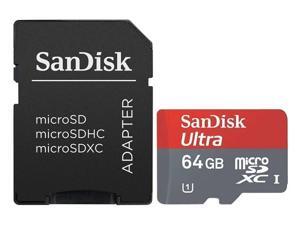 SanDisk 64GB microSDXC 64G microSD microSDHC micro SD SDHC SDXC Card Mobile Ultra Class 10 UHS-I 30Mb/s in OEM bulk package with USB 2.0 R10b Card Reader and a Black Adapter SanDisk 64GB microSDXC 64G microSD microSDHC micro SD SDHC SDXC Card Mobile Ultra Class 10 UHS-I 30Mb/s in OEM bulk package with USB 2.0 R10b Card Reader and a Black Adapter