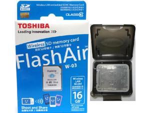 Toshiba FlashAir III 16GB W-03 Wireless LAN WIFI SD 16G SDHC Class 10 Flash Memory C10 Card Retail with OEM Multifunction Memory Card Protective Case Toshiba FlashAir III 16GB W-03 Wireless LAN WIFI SD 16G SDHC Class 10 Flash Memory C10 Card Retail with OEM Multifunction Memory Card Protective Case