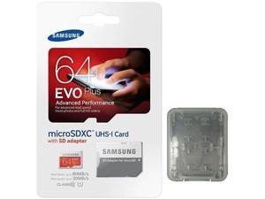 Samsung EVO Plus 64GB 64G microSDXC 80MB/s UHS-I Class 10 microSD micro SD SDXC MB-MC64DA C10 Flash Card with Multifunction Memory Card Protective Case Samsung EVO Plus 64GB 64G microSDXC 80MB/s UHS-I Class 10 microSD micro SD SDXC MB-MC64DA C10 Flash Card with Multifunction Memory Card Protective Case