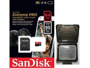 SanDisk 64GB 64G microSDXC Extreme Pro 95MB/s UHS-I U3 4K Class 10 microSD micro SD SDXC C10 633X Card SDSDQXP-064G fit Samsung Galaxy S4 S5 Note with Multifunction Memory Card Protective Case SanDisk 64GB 64G microSDXC Extreme Pro 95MB/s UHS-I U3 4K Class 10 microSD micro SD SDXC C10 633X Card SDSDQXP-064G fit Samsung Galaxy S4 S5 Note with Multifunction Memory Card Protective Case