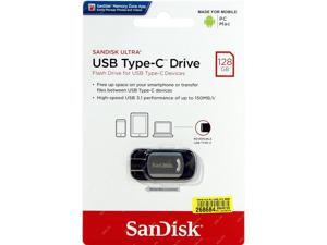 SanDisk 128GB USB SD CZ450 Ultra Type-C 128G USB 3.1 150MB/s Flash drive SDCZ450-128G SanDisk 128GB USB SD CZ450 Ultra Type-C 128G USB 3.1 150MB/s Flash drive SDCZ450-128G