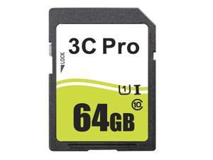 3C Pro 64GB SDXC SDHC SD Card Class 10 Ultra High Speed UHS-I 3C Pro 64GB SDXC SDHC SD Card Class 10 Ultra High Speed UHS-I