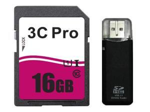 3C Pro 16GB SD 16G SDHC Card Class 10 Ultra High Speed UHS-I with R3 Reader 3C Pro 16GB SD 16G SDHC Card Class 10 Ultra High Speed UHS-I with R3 Reader