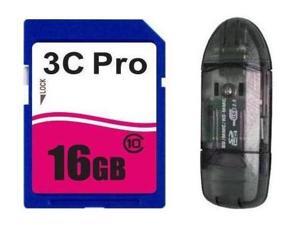 3C Pro 16GB SD 16GB SDHC Card Class 10 Extreme Speed for Camera with R1 Reader 3C Pro 16GB SD 16GB SDHC Card Class 10 Extreme Speed for Camera with R1 Reader