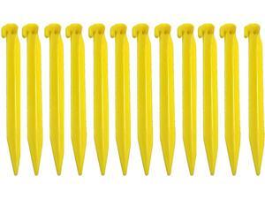 Yellow Plastic Tent Stake (9") 12 PACK Yellow Plastic Tent Stake (9") 12 PACK