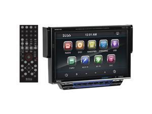 BOSS AUDIO BV8974B Single-DIN In-Dash 7" Drop-Down DVD/MP3/CD & AM/FM Receiver w BOSS AUDIO BV8974B Single-DIN In-Dash 7" Drop-Down DVD/MP3/CD & AM/FM Receiver w