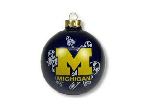 Michigan Wolverines Official NCAA 3" Glass Ball Christmas Ornament by Topperscot Michigan Wolverines Official NCAA 3" Glass Ball Christmas Ornament by Topperscot