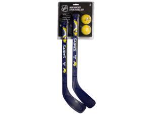NHL Buffalo Sabres Franklin Sports Team Mini Hockey 2 Piece Stick Set 224241 NHL Buffalo Sabres Franklin Sports Team Mini Hockey 2 Piece Stick Set 224241