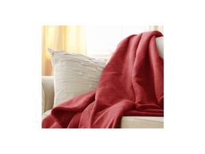 Sunbeam Microplush Electric Heated Throw Blanket (3 Settings) - Garnet Red Sunbeam Microplush Electric Heated Throw Blanket (3 Settings) - Garnet Red