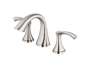 Danze D304022BN Antioch 8 in. Widespread 2-Handle Low-Arc Bathroom Faucet in Bru Danze D304022BN Antioch 8 in. Widespread 2-Handle Low-Arc Bathroom Faucet in Bru