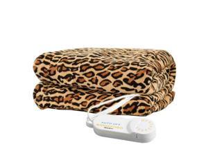Biddeford 4441-907484-791 Comfort Knit Super Soft Heated Throw Blanket Cheetah Biddeford 4441-907484-791 Comfort Knit Super Soft Heated Throw Blanket Cheetah