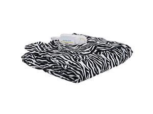 Biddeford 4441-907484-905 Comfort Knit Super Soft Heated Throw Blanket Zebra Biddeford 4441-907484-905 Comfort Knit Super Soft Heated Throw Blanket Zebra