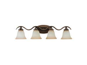 Sea Gull Lighting 44362-829 Rialto 4-Light Vanity Bath Bar Russet Bronze Finish Sea Gull Lighting 44362-829 Rialto 4-Light Vanity Bath Bar Russet Bronze Finish