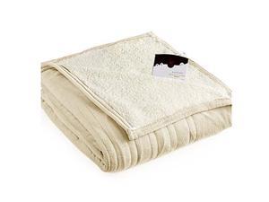 Biddeford 2060-9052140-702 MicroPlush Sherpa Electric Heated Blanket Twin Cream Biddeford 2060-9052140-702 MicroPlush Sherpa Electric Heated Blanket Twin Cream