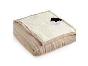 Biddeford 2061-9052140-700 MicroPlush Sherpa Electric Heated Blanket Full Taupe Biddeford 2061-9052140-700 MicroPlush Sherpa Electric Heated Blanket Full Taupe