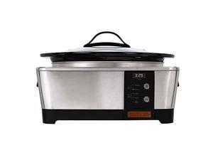 Crock Pot SCCPTP600-S 6 Quart Stainless Steel Oval Slow Cooker Crock Pot SCCPTP600-S 6 Quart Stainless Steel Oval Slow Cooker
