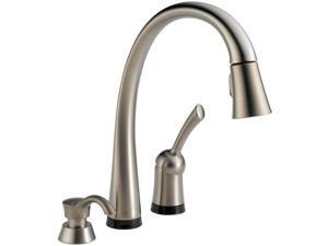 Delta Pilar Single Handle Pull-Down Kitchen Faucet w Touch2O Technology , 980T Delta Pilar Single Handle Pull-Down Kitchen Faucet w Touch2O Technology , 980T