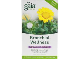 Bronchial Wellness Tea - 20 Bags (1.05 oz / 30 Grams) by Gaia Herbs Bronchial Wellness Tea - 20 Bags (1.05 oz / 30 Grams) by Gaia Herbs