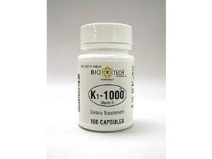BioTech K1-1000™ (Vitamin K-1) 100 caps BioTech K1-1000™ (Vitamin K-1) 100 caps