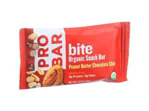 Probar Bite Organic Snack Bar - Peanut Butter Chocolate Chip - 1.62 oz Bars, (Pack of 12) Probar Bite Organic Snack Bar - Peanut Butter Chocolate Chip - 1.62 oz Bars, (Pack of 12)