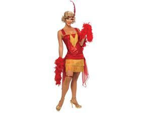 Red Cotton Club Flapper Costume Red Cotton Club Flapper Costume