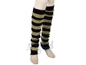 Black & Tan Long Ballet Leg Warmers Black & Tan Long Ballet Leg Warmers