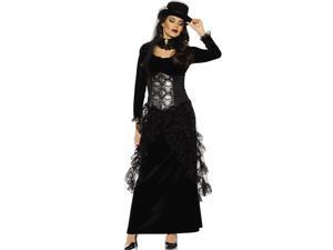 Dark Mistress Womens Gothic Victorian Witch Halloween Costume-M Dark Mistress Womens Gothic Victorian Witch Halloween Costume-M