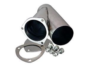 QTP 10400 4" Stainless Steel Exhaust Cutout With Cap QTP 10400 4" Stainless Steel Exhaust Cutout With Cap
