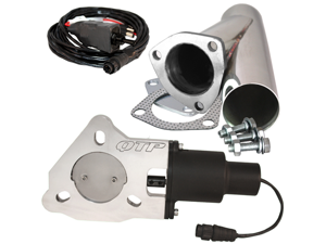 QTP QTEC25CPS 2.5" 2-1/2" Electric Exhaust Valve & Stainless Cutout Y-Pipe QTP QTEC25CPS 2.5" 2-1/2" Electric Exhaust Valve & Stainless Cutout Y-Pipe