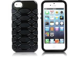 Aleratec Glossy Hybrid Case Dual / Double Layer Black TPU on Black Polycarbonate PC Cover for iPhone 5 Aleratec Glossy Hybrid Case Dual / Double Layer Black TPU on Black Polycarbonate PC Cover for iPhone 5