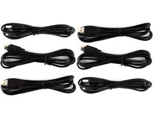 Aleratec USB 2.0 A Male to B Male Micro USB Data Charging Cable Extension 6ft 6-Pack Combo Aleratec USB 2.0 A Male to B Male Micro USB Data Charging Cable Extension 6ft 6-Pack Combo