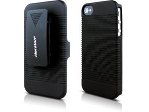 Aleratec 2-in-1 Combo Cover Holster for iPhone 4 4S with Belt Clip and Stand Black Aleratec 2-in-1 Combo Cover Holster for iPhone 4 4S with Belt Clip and Stand Black