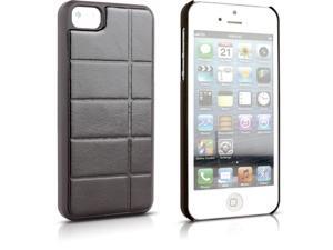 Aleratec Hard Snap Case Shell with Leather Protective Back Cover for iPhone 5 Brown Aleratec Hard Snap Case Shell with Leather Protective Back Cover for iPhone 5 Brown