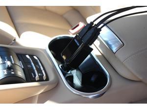 Aleratec Quad 4 Port USB 9.6a (2.4a amps x 4) Rapid Car Charger for iPhone, Smartphones, iPad and Tablets Aleratec Quad 4 Port USB 9.6a (2.4a amps x 4) Rapid Car Charger for iPhone, Smartphones, iPad and Tablets