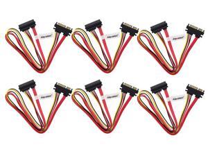Aleratec 1:1 Slimline 22 Pin SATA Male to SATA Female Data Power Cable 20 in 6-Pack Aleratec 1:1 Slimline 22 Pin SATA Male to SATA Female Data Power Cable 20 in 6-Pack