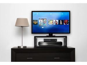 Aleratec LCD/LED TV Swivel Stand 2-Tier Entertainment Center Configurable Height Aleratec LCD/LED TV Swivel Stand 2-Tier Entertainment Center Configurable Height